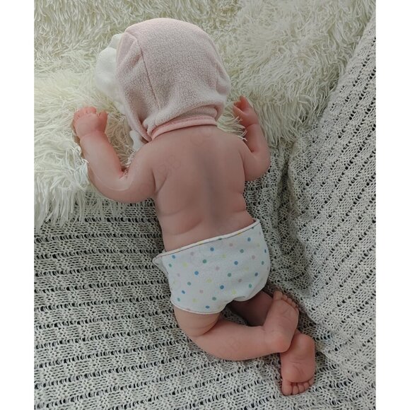 43cm Elf Doll 4.4lbs Full Body Platinum Silicone BabyGirl Doll Open Eyes Newborn - Picture 15 of 16